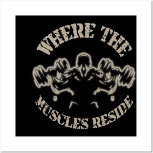 Where The Muscles Resides! Posters and Art